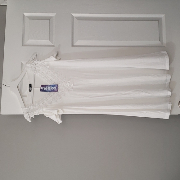 Hekka Tops - White long shirt / dress
